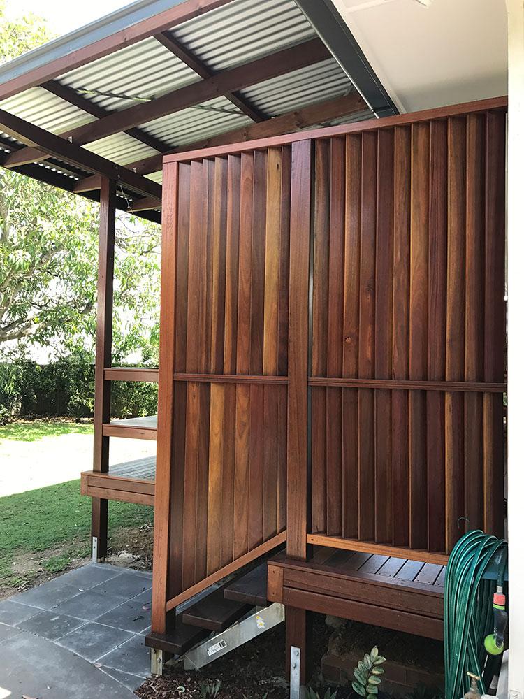 Timber Privacy Screen Brisbane Gold Coast