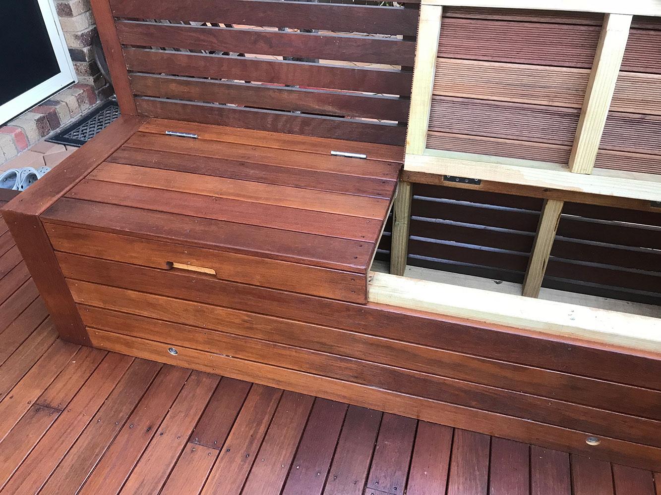 Decks Brisbane Seat Box