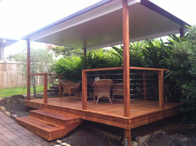 outdoor entertainment area